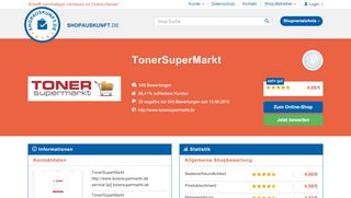 
                            6. TonerSuperMarkt: Erfahrungen, Bewertungen, Meinungen