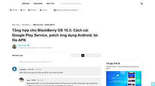 
                            11. Tổng hợp cho BlackBerry OS 10.3: Cách cài Google Play Service ...