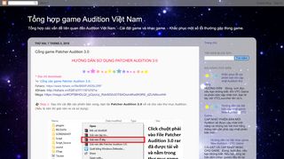 
                            8. Tổng hợp game Audition Việt Nam: Cổng game Patcher Audition 3.0