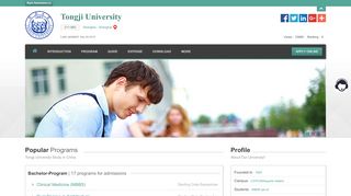 
                            10. Tongji University |Apply Online | Study in china & tongji.admissions.cn