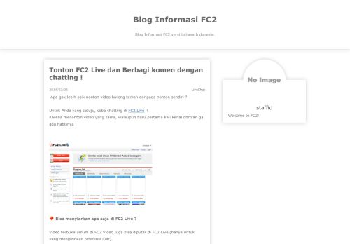 
                            11. Tonton FC2 Live dan Berbagi komen dengan chatting ! - Blog ...