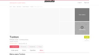 
                            12. Tonton Menu, Menu for Tonton, Jardim Paulista, São Paulo - Zomato ...
