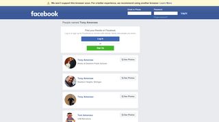 
                            9. Tony Amorose Profiles | Facebook
