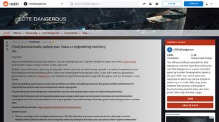 
                            8. [Tool] Automatically Update your Inara.cz engineering inventory ...