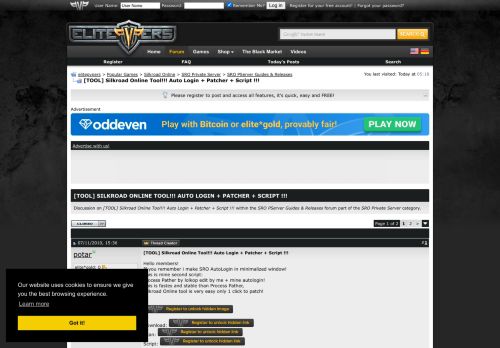
                            1. [TOOL] Silkroad Online Tool!!! Auto Login + Patcher + Script ...