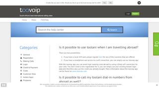 
                            9. toolani abroad | Help Center | toovoip - Low cost calls abroad