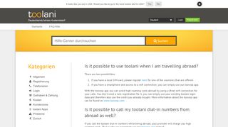 
                            11. toolani abroad | Hilfe-Center | toolani - Billig ins Ausland telefonieren