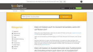 
                            9. toolani im Ausland | Hilfe-Center | toolani - Billig ins Ausland telefonieren