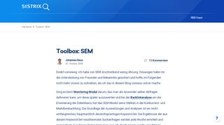 
                            5. Toolbox: SEM - SISTRIX