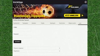 
                            9. Toolineo Bundesliga-Tippspiel - Login | kicktipp