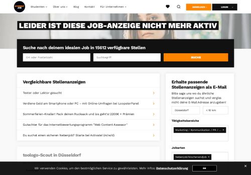 
                            4. toologo-Scout in Düsseldorf~ - StudentJob.de