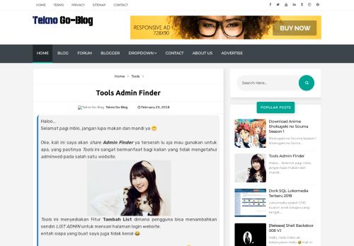 
                            13. Tools Admin Finder - Tekno Go-Blog