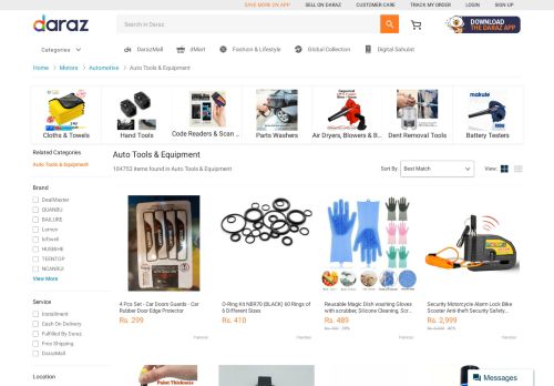 
                            8. Tools and Equipment Online in Pakistan - Daraz.pk