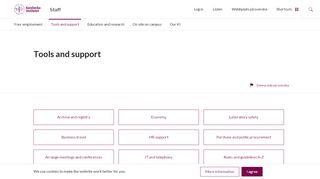 
                            5. Tools and support | Staff Portal | Karolinska Institutet