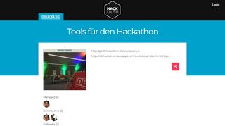 
                            12. Tools für den Hackathon - Hackdash