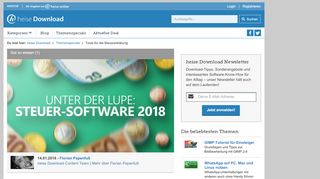 
                            11. Tools für die Steuererklärung | heise Download