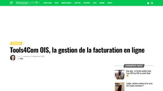 
                            3. Tools4Com OIS, la gestion de la facturation en ligne - Presse-citron