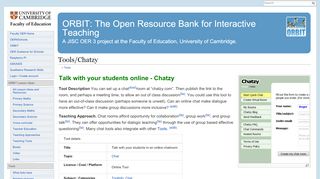 
                            12. Tools/Chatzy - OER in Education