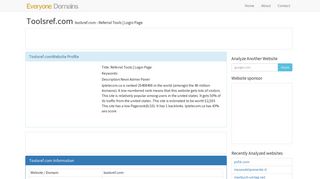 
                            7. toolsref.com - Referral Tools | Login Page