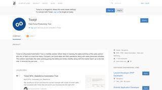 
                            8. Toolyt Careers, Funding, and Management Team | AngelList