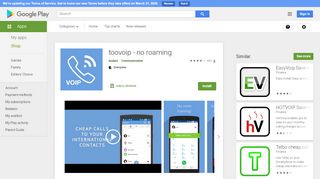 
                            13. toovoip - kein Roaming – Apps bei Google Play