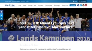 
                            11. Top 10 2018: Abiant Lycurgus pakt landstitel in bomvol MartiniPlaza