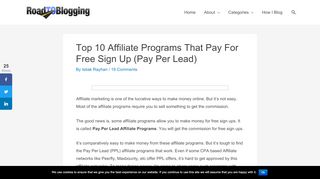 
                            9. Top 10 Affiliate Programs That Pay For Free Sign Up (Pay Per Lead)