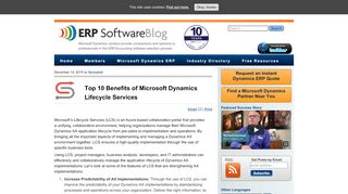 
                            6. Top 10 Benefits of Microsoft Dynamics Lifecycle Services - ERP ...