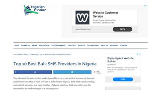 
                            5. Top 10 Best Bulk SMS Providers In Nigeria - Nigerian Finder