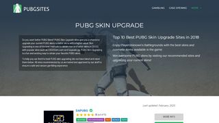 
                            2. Top 10 Best PUBG Skin Upgrade Sites in 2019 | PUBGSites.com