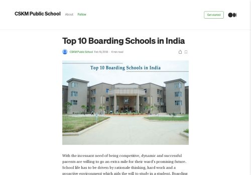 
                            12. Top 10 Boarding Schools in India – CSKM Public School – Medium