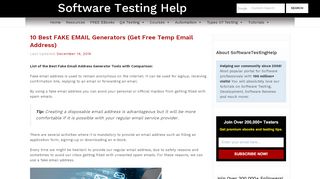 
                            5. Top 10 Fake Email Generator (Get a Free Online Temp Email Address)