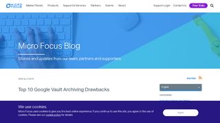 
                            5. Top 10 Google Vault Archiving Drawbacks | Micro Focus Blog