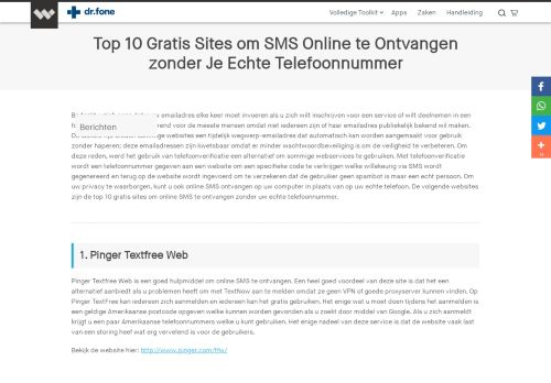 
                            2. Top 10 Gratis Sites om SMS Online te Ontvangen zonder Je Echte ...
