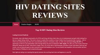 
                            9. Top 10 HIV Dating Sites Reviews for People with HIV AIDS