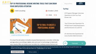 
                            11. Top 10 Professional Resume Writing Tools that can draw your ...