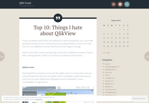 
                            13. Top 10: Things I hate about QlikView – Qlik Freak