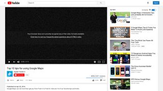 
                            8. Top 10 tips for using Google Maps - YouTube