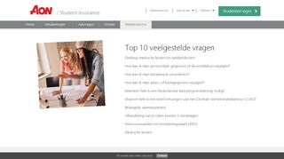 
                            8. Top 10 veelgestelde vragen - Aon Student Insurance