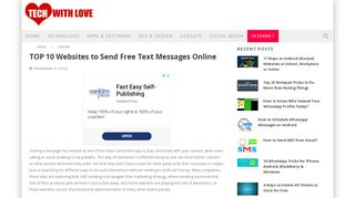 
                            4. TOP 10 Websites to Send Free Text Messages Online - Tech With Love