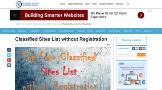 
                            13. Top 100+ Free Classified Sites List Without Registration 2019 ...