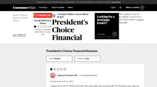 
                            11. Top 114 Reviews and Complaints about President's Choice Financial