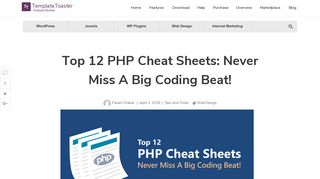 
                            2. Top 12 PHP Cheat Sheets: Never Miss A Big Coding Beat!