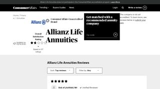 
                            7. Top 121 Reviews and Complaints about Allianz Life Annuities