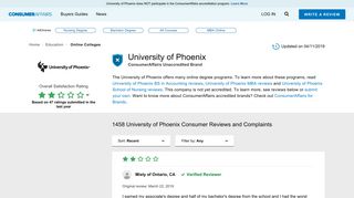 
                            7. Top 1,453 Reviews and Complaints about University of Phoenix