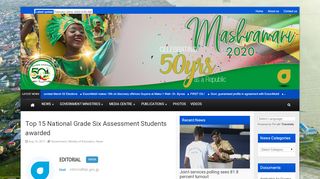 
                            7. Top 15 National Grade Six Assessment Students awarded – DPI Guyana