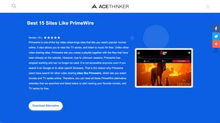 
                            3. Top 15 Primewire Alterantive Sites for Watching Movies - Acethinker