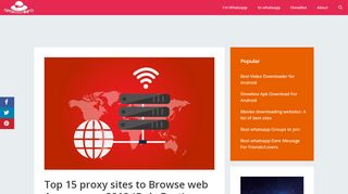 
                            7. Top 15 proxy sites to Browse web Anonymous 2019 (Only Best)