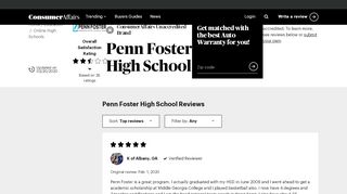 
                            10. Top 15 Reviews and Complaints about Penn Foster High School