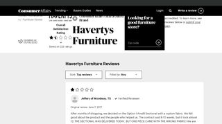 
                            13. Top 196 Reviews and Complaints about Havertys Furniture | Page 4